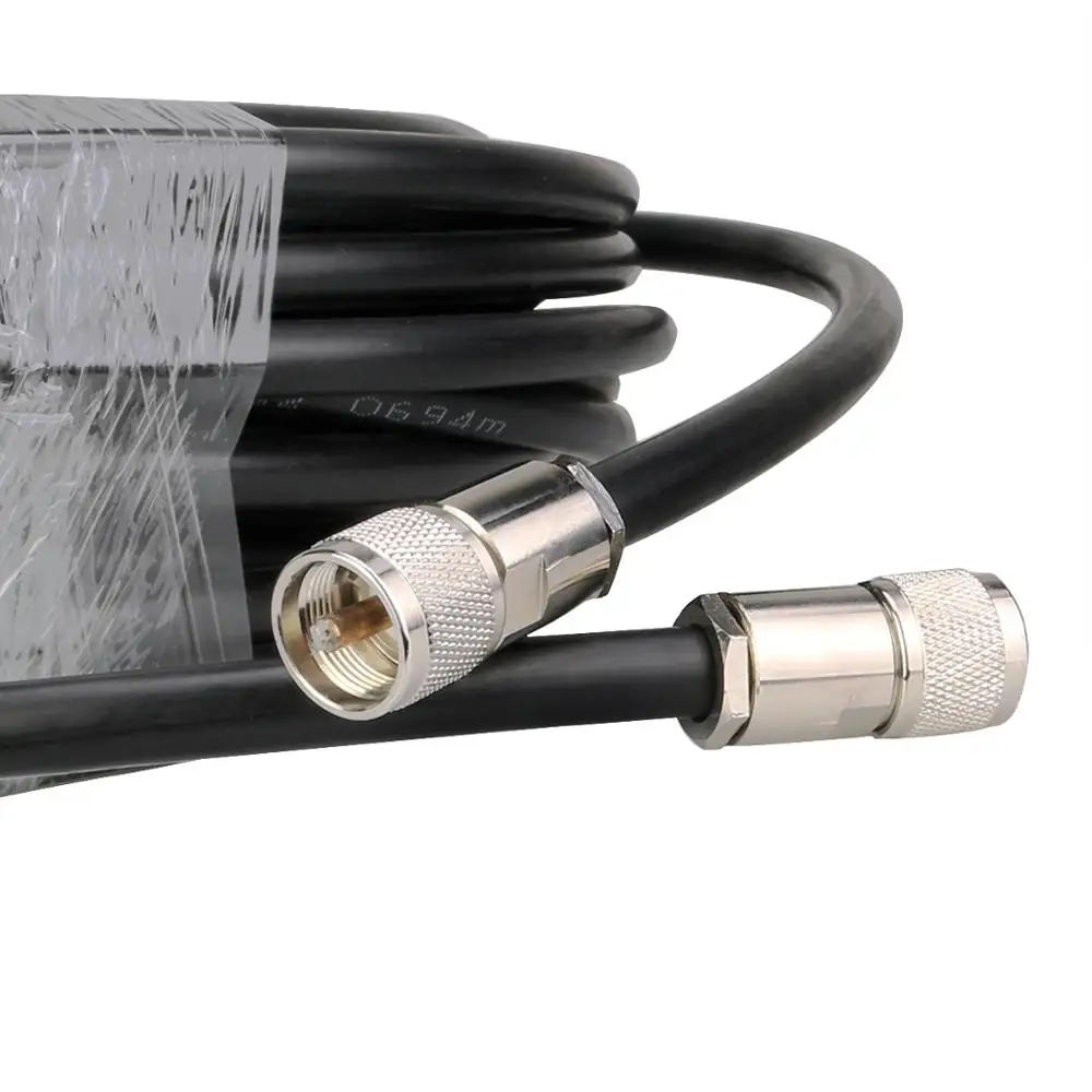 Retevis 50-7 Pure Copper Low Loss Coaxial Extend Cable 25 Meters Feeder for Walkie Talkie Repeater SL16 Connector RT9550 RT92