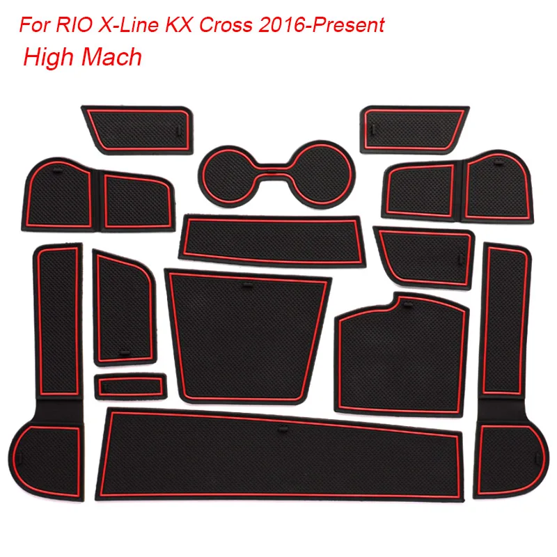Стайлинг автомобиля для KIA RIO X Line KX Cross 2017 2020 16 шт. латексные прокладки ворот коврик