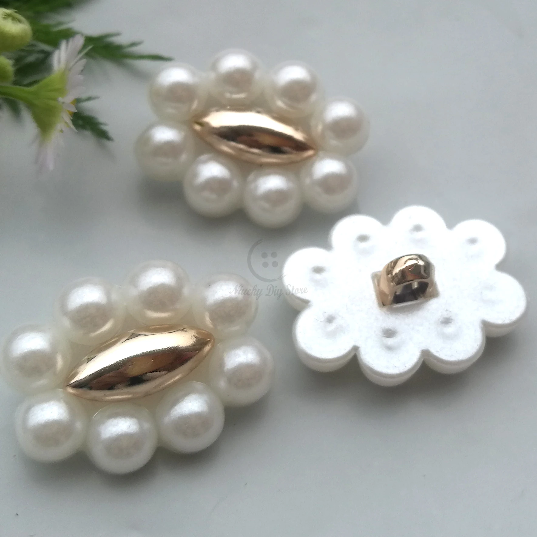 

50 шт. 23 мм Многослойные жемчужные овальные комбинированные пуговицы для Пальто Брошь шелковые заколки аксессуары для волос Diy ремесло декор...