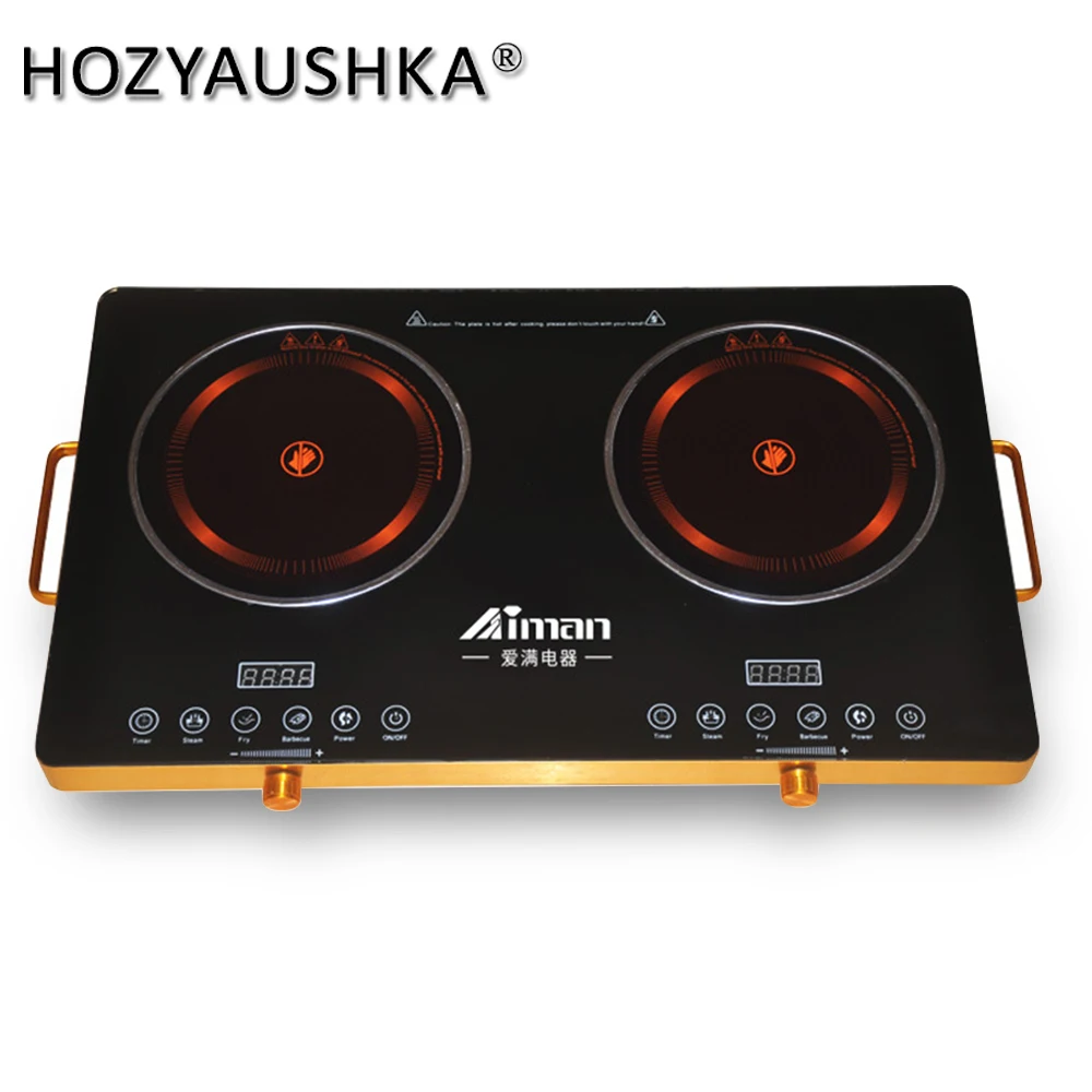 

Высокая мощность, быстрый нагрев, электрическая керамическая плита с двумя головками, ручка управления, подходит для любой высокотемпературной посуды