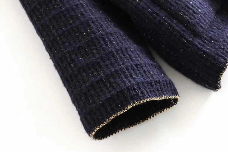 

Women's o-neck Bright silk cardigan Sweater lady Autumn sweater casual Female new fashion single breasted chic Tops TB3468