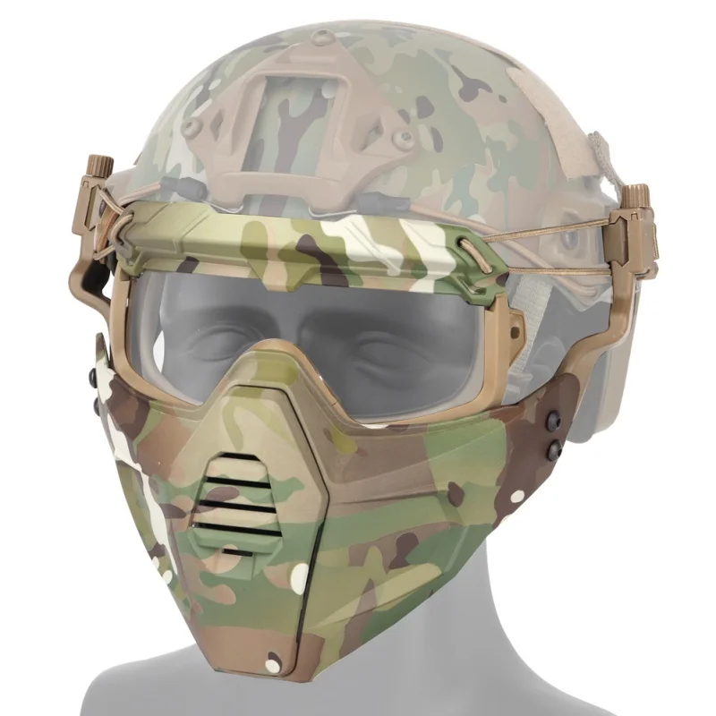 

Sports Goggle Mask Tactical Glasses Detachable Mask Airsoft/CS/Skiing/Snowmobile/Cycling/Halloween