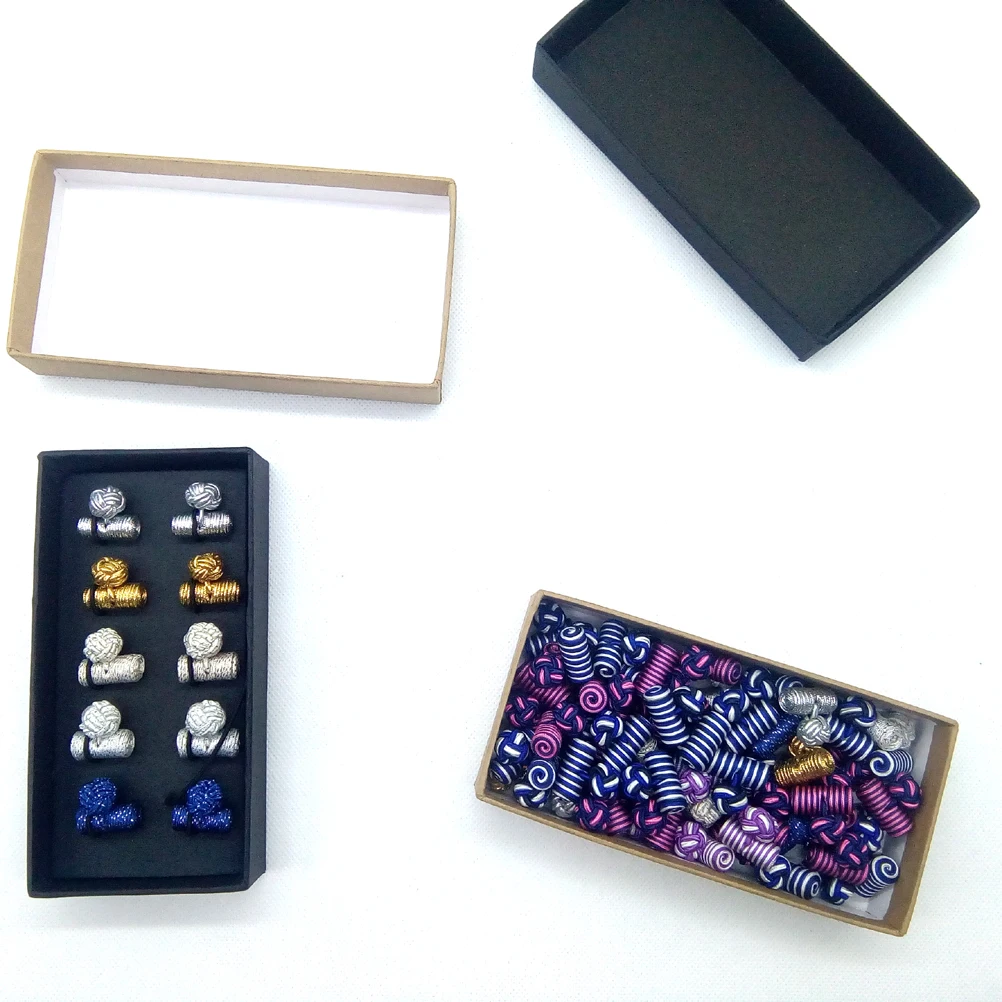 Шелковые запонки в форме бочонка оптовая продажа мужские и женские рубашки