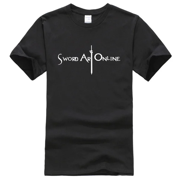 

T-shirt letter printed Sword Art Online summer men's T-shirts cool anime jersey t shirt men kpop tops teesxs 4xl5xl