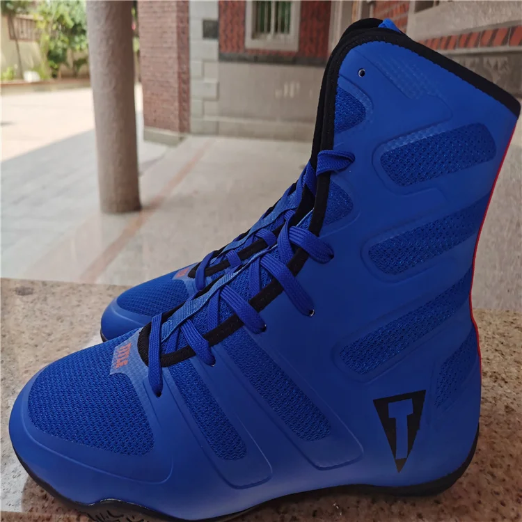 

Boxing shoes Men's professional boxing combat wrestling shoes breathable light high-top Sanda boots