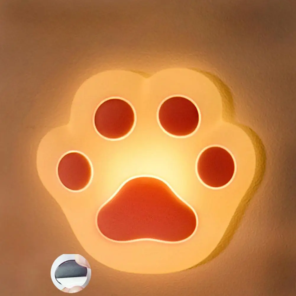 3D с принтом в виде кошки коготь лампа Ночной светильник декоративная стильная