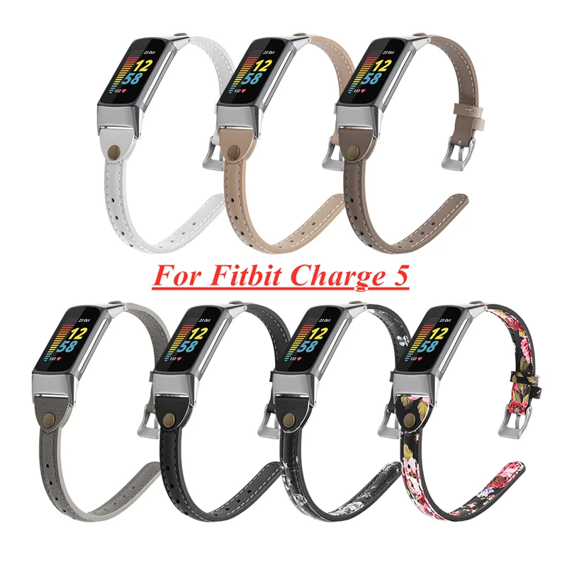 

Сменный кожаный ремешок для смарт-часов Fitbit Charge 6 / Fitbit Charge 5