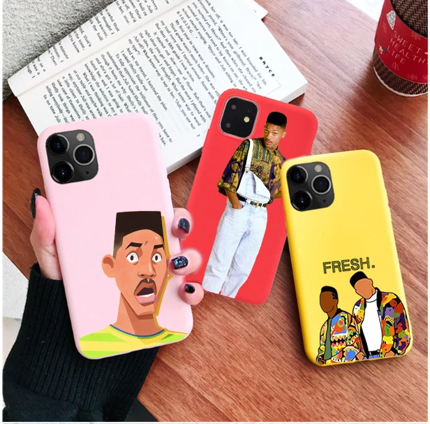 Свежий принц Бель воздуха ТПУ карамельного цвета чехол для iPhone XS XR XSMAX свежий красный желтый фиолетовый белый чехол