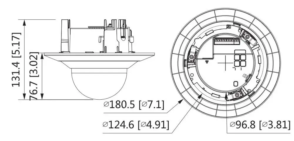 Dahua IP камера IPC-HDPW5241G-Z 2MP WDR IR Dome AI сетевая 2 7 мм-13 5 мм Моторизованный объектив