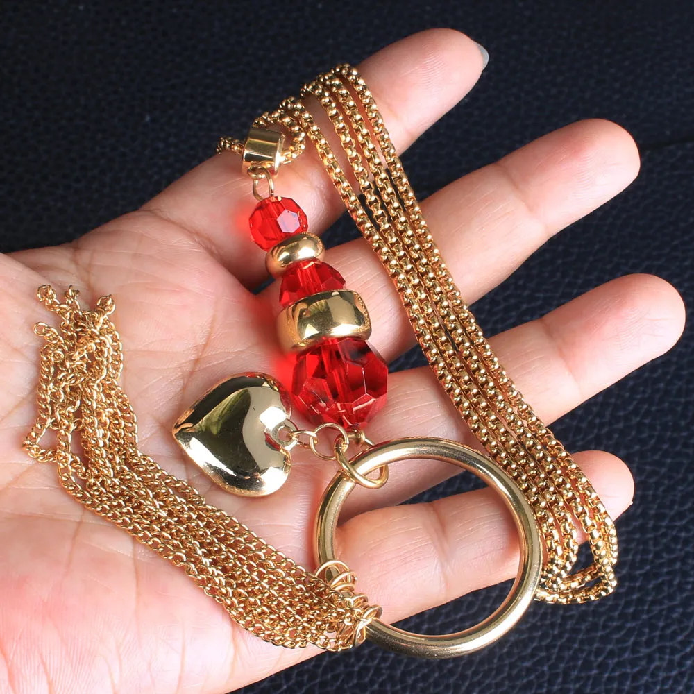 Newest Fashion Stainless Steel Jewelry For Woman and Girl 700mm Long Charm Sweater Chain Necklace Pendant NEIZCOBF |