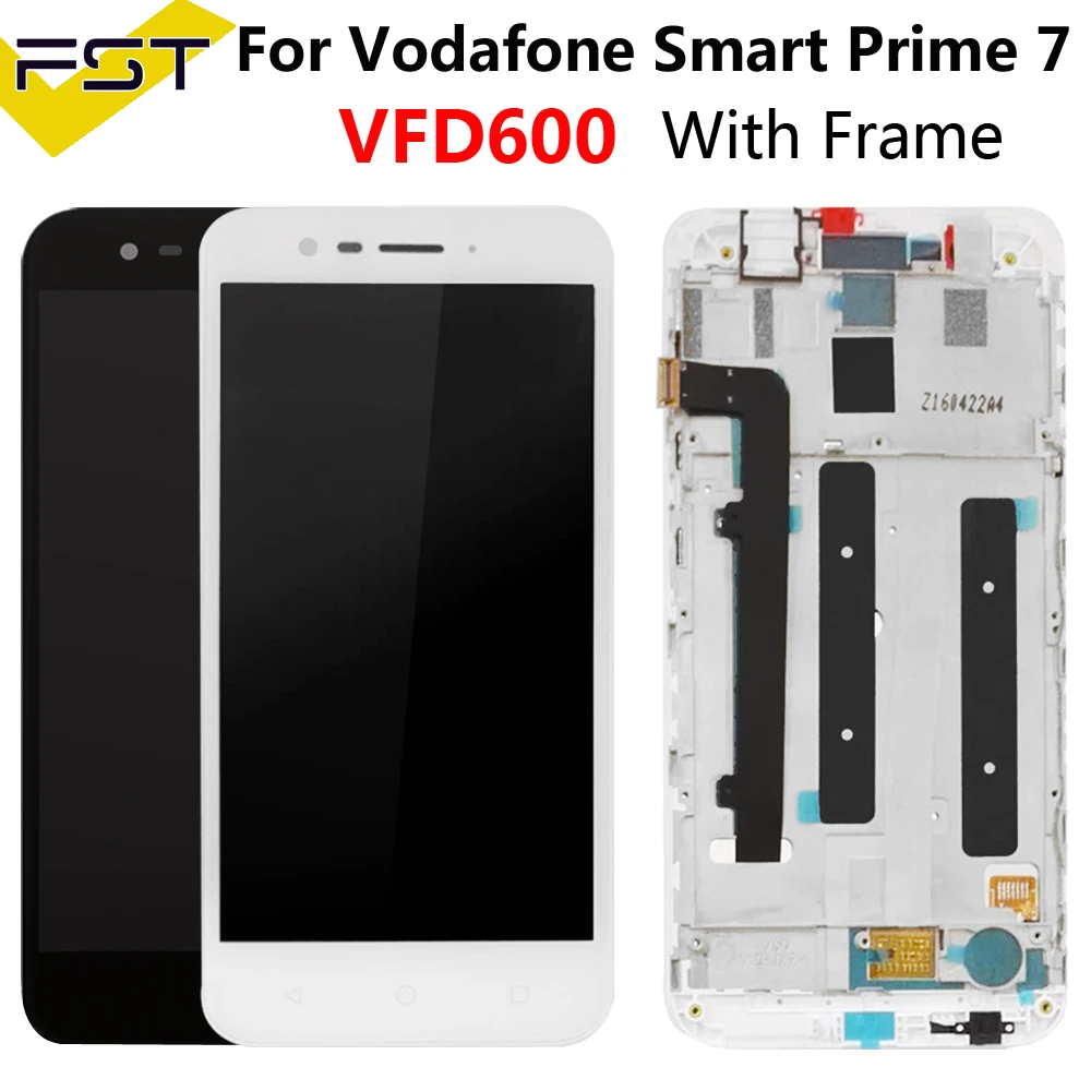 Черный/белый для Alcatel Vodafone Smart Prime 7 VFD600 ЖК дисплей сенсорный экран телефона