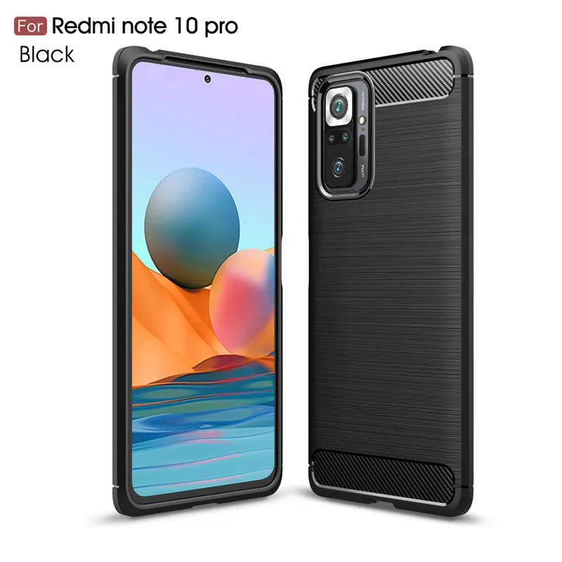 

Чехол для Xiaomi Redmi Note 10 Pro, Redmi Note 10 Pro, противоударный, мягкий, силиконовый, защитный, бампер для Redmi Note 10 Pro