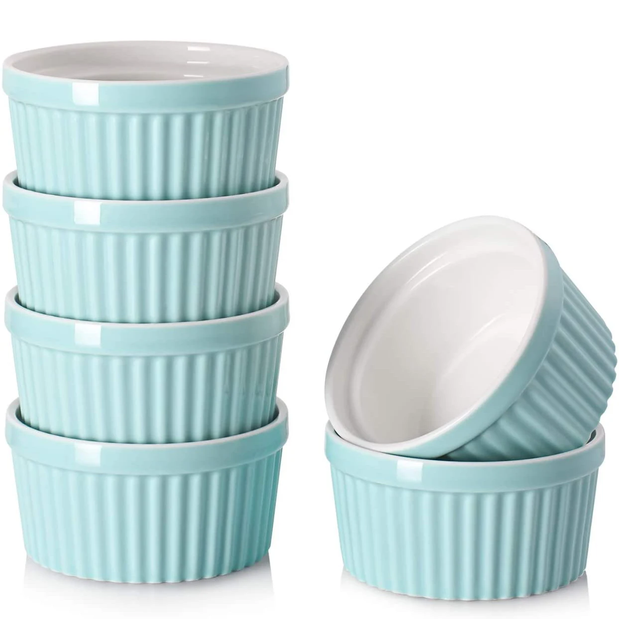 

Ramekins for Creme Brulee Porcelain Ramekins Oven Safe, Classic Style Ramekins for Baking Souffle Ramekins Ramekins Bowls