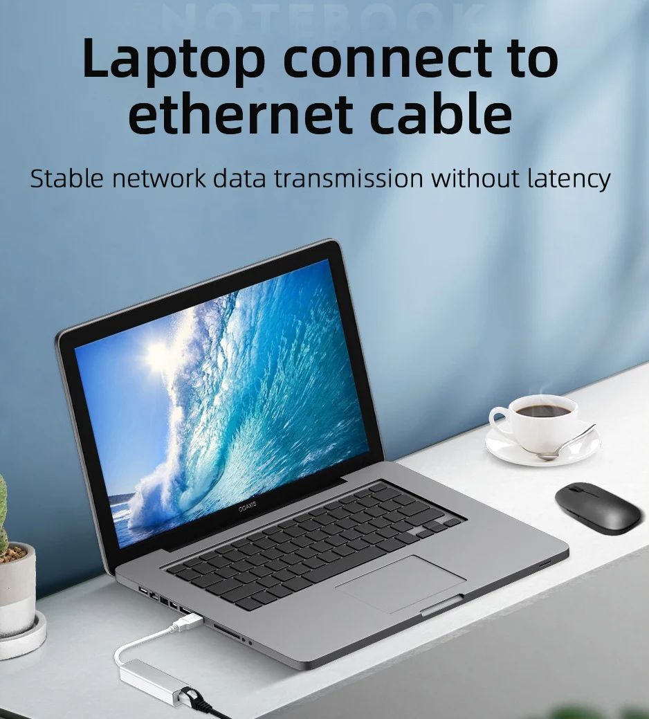 USB Ethernet адаптер Unnlink 2 0 3 100 Мбит/с гигабитный RJ45 Lan сетевой конвертер для компьютера