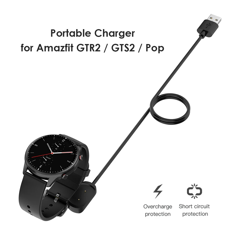 

100cm Magnetic Charging Cable for Huami Amazfit GTR2/GTS2/Pop Power Cord Line Smart Watch Wireless Charging Cable