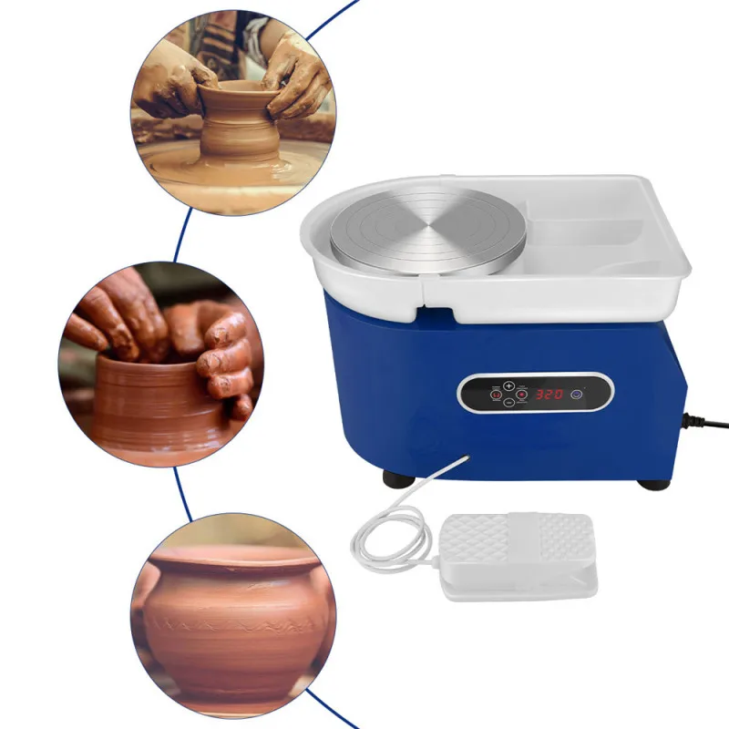 

350W LCD Electric Pottery Wheel Ceramic Machine Tools Ceramic Clay Kit Art Mold DIY Turning Ceramic Forming Machine Art Tools
