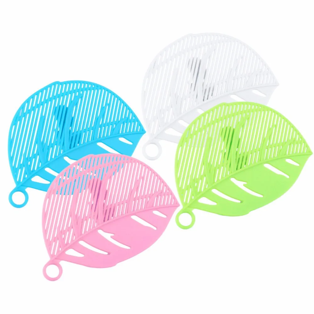 Форма листа прочная промывка риса сито бобы горох Чистка гаджет кухонные зажимы
