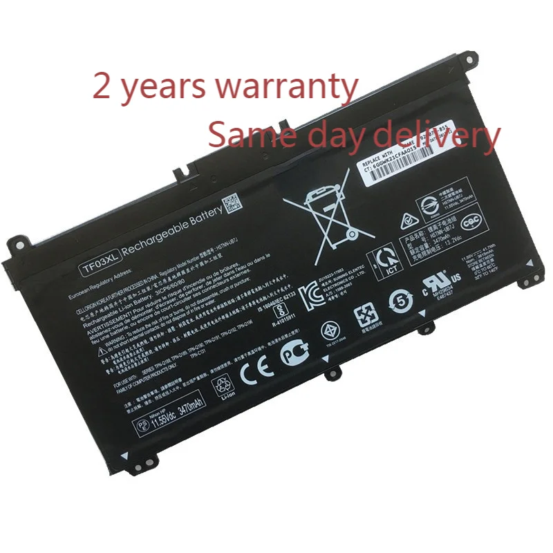 

Original TF03XL Battery For HP Pavilion 15-CC 14-bf008TU 14-bf033TX 14-bf108TX HSTNN-UB7J TPN-Q188 TPN-Q189 TPN-Q190