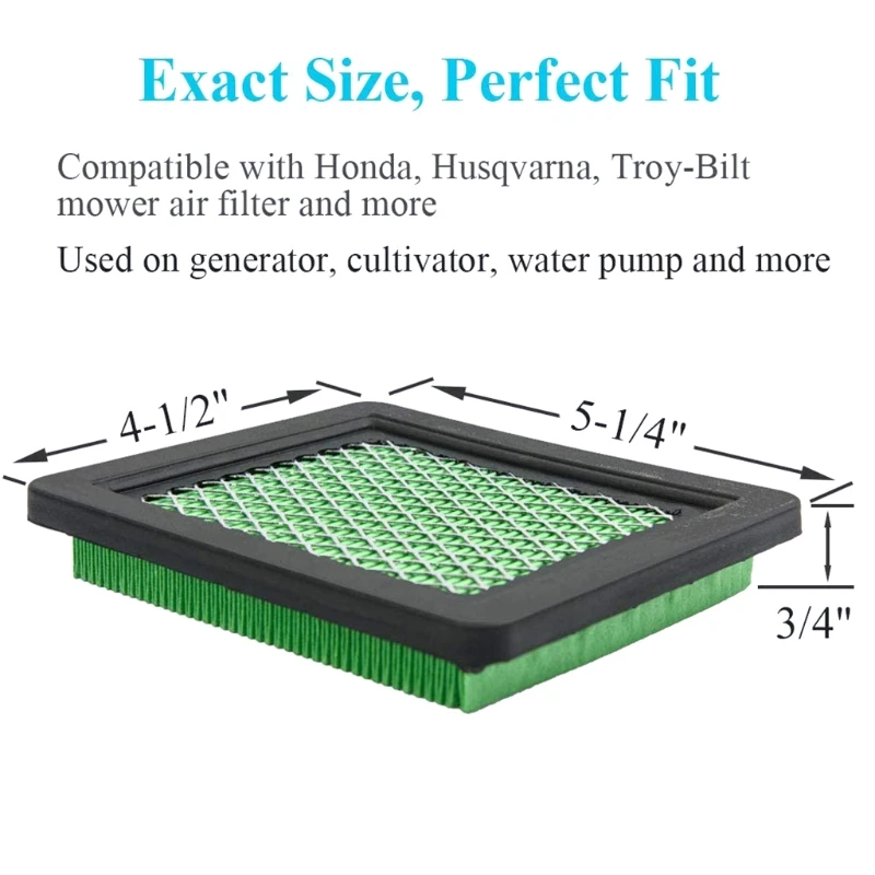 

Pcs of 10 Air Cleaner Foam Filter Non-toxic for Most Lawn Mower/ Tractor Filter Strong Adsorption Capacity Filter