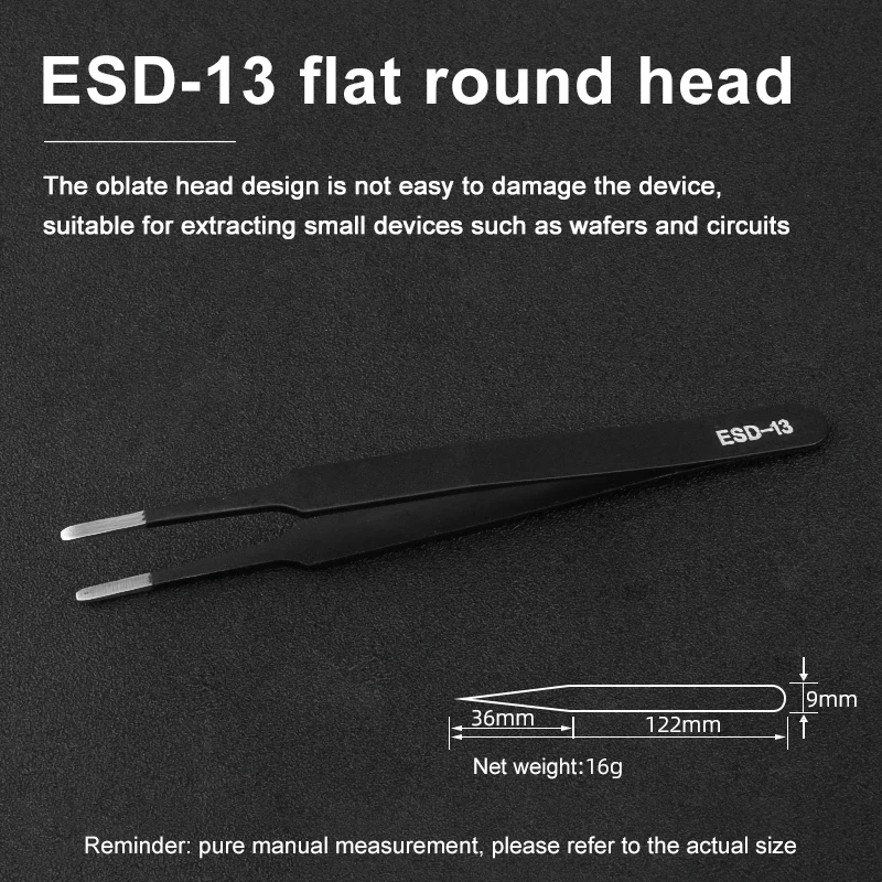 Антистатические ESD пинцеты из нержавеющей стали инструменты для технического