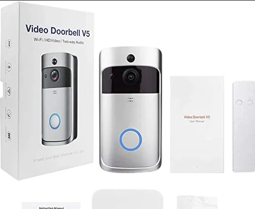Original Official V5 Video Doorbell Smart Wireless WiFi Security Door Bell Visual Recording | Безопасность и защита