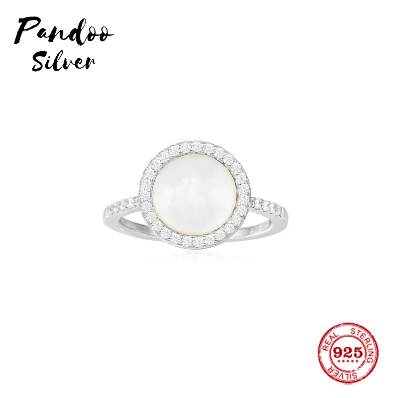 Модная подвеска Стерлинговое Серебро копия 1:1 серебряное кольцо с перламутром в