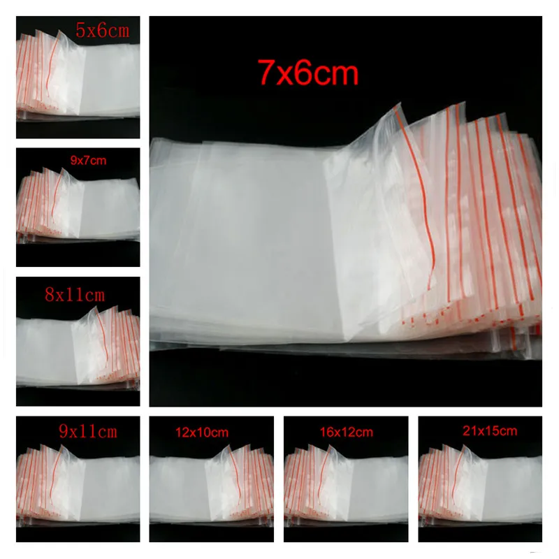 Пластиковые пакеты на молнии для 8 сезонов прямоугольная прозрачная упаковка