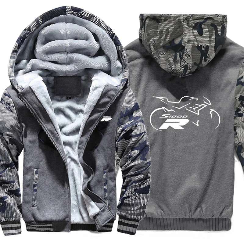 Мужские мотоциклетные толстовки S 1000 R S1000 зимняя камуфляжная куртка с рукавом