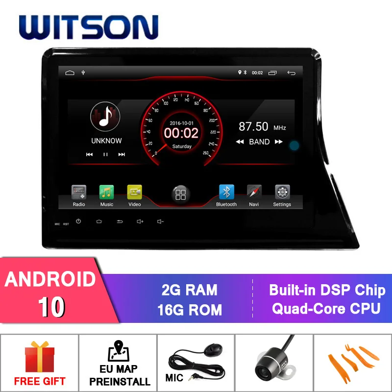 WITSON Android 10 0 4 + 64 Гб 2 &quotавтомобильный DVD GPS для TOYOTA SIENTA автомобильный аудио плеер