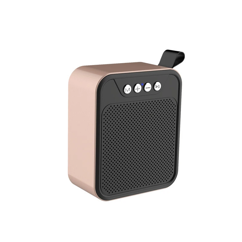 Gold KUSDO Мини Bluetooth динамик портативный беспроводной динамик звуковая система 3D стерео музыка объемный Поддержка Bluetooth, TF карта AUX USB - Цвет: Gold