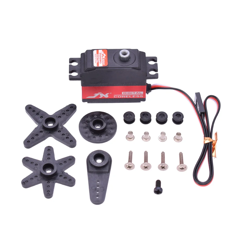 JX PDI-2506MG-Servo Digital sin n&uacute;cleo para WLtoys 6,6 RC, coche 12428 450, Helic&oacute;ptero, Avi&oacute;n de ala fija, 500 KG-1