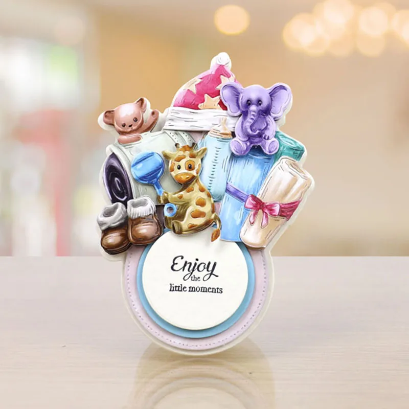 Металлические Вырубные штампы Добро пожаловать в мир для изготовления открыток