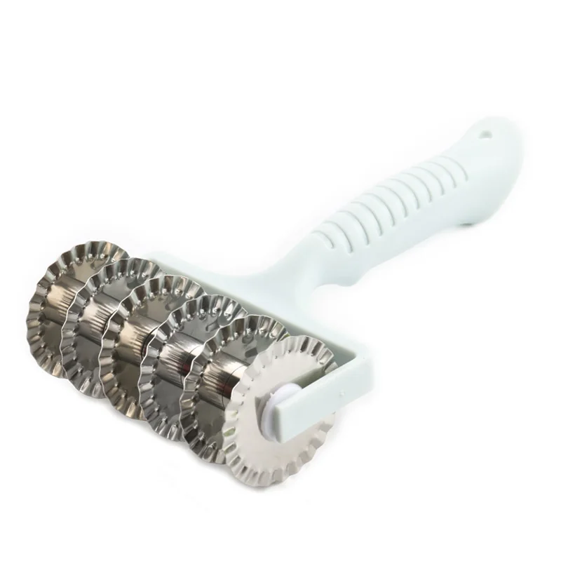 Кухонный нож для пиццы пасты из нержавеющей стали решетчатый роликовый резак