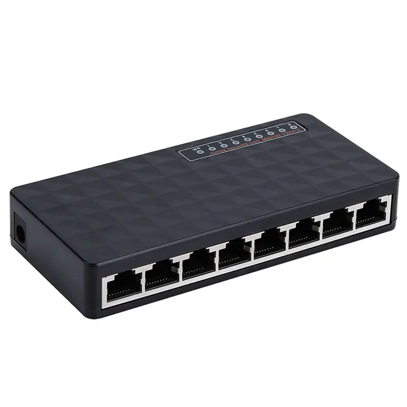 Diewu 8 портов гигабитный Ethernet сетевой коммутатор 10/100Mpbs концентратор Настольный Lan