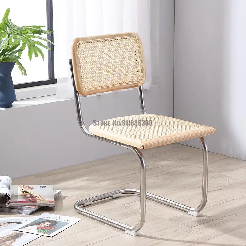 Плетеное кресло-стул классическое красное средневековое кресло из нержавеющей