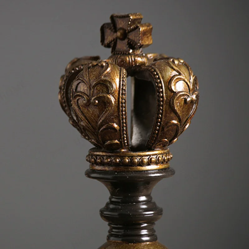 Американские деревенские Винтажные Украшения из смолы ремесло шахматные