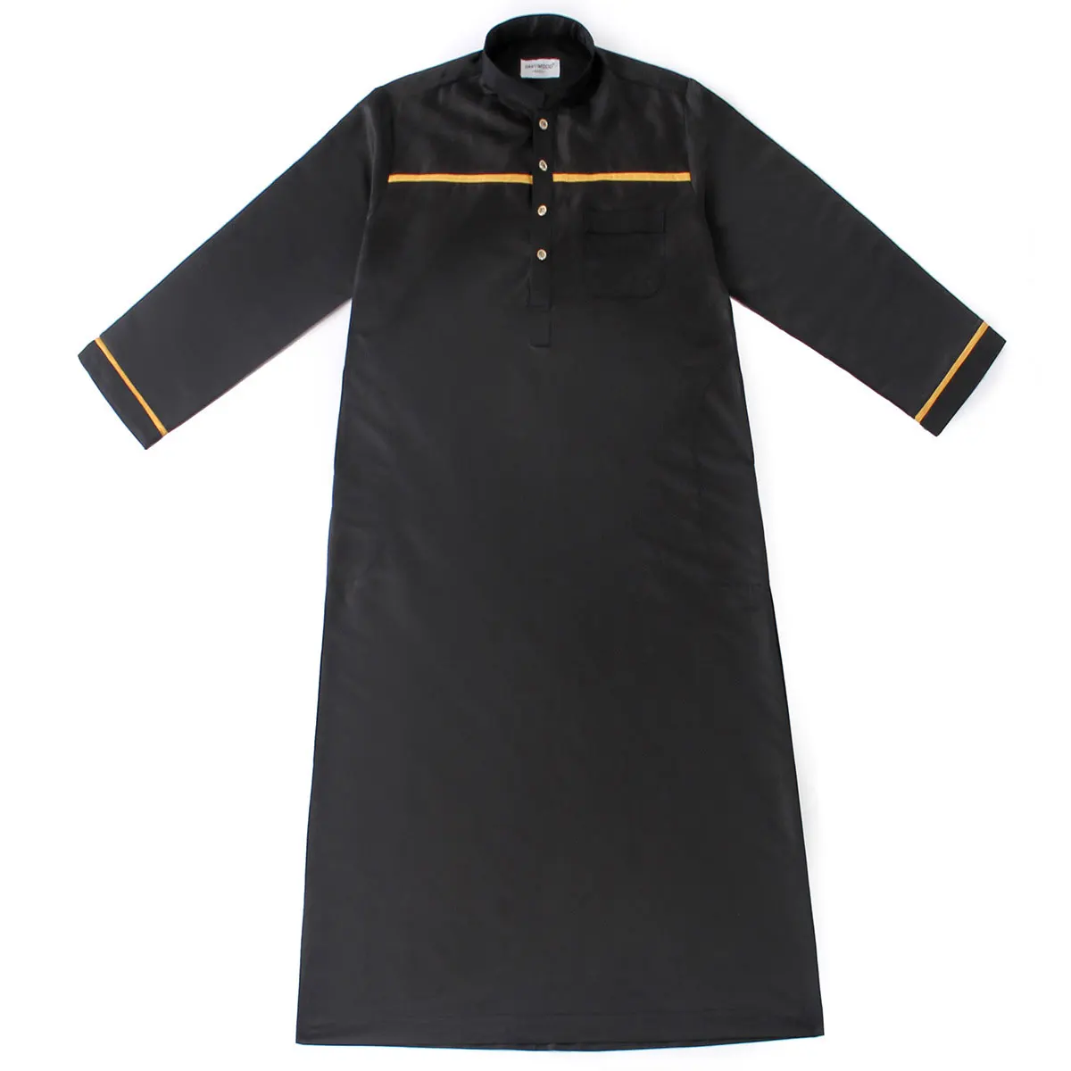 White/Black/Gray/Beige Muslim Abaya Kaftan Arabic Islamic Clothes Long Dress Arab Middle Eastern Men's Robe Loose Jubba Thobe