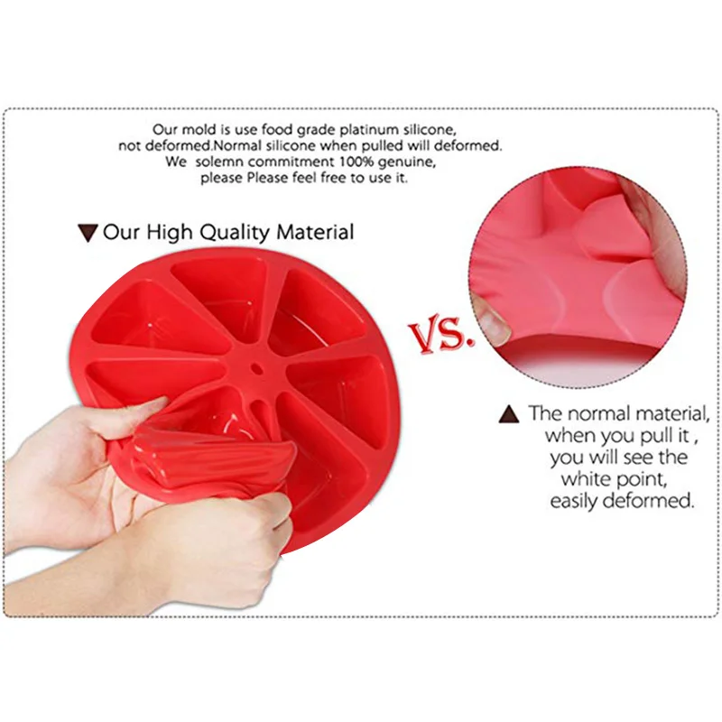 Силиконовая форма для торта с 8 треугольными полостями силиконовая кондитерских