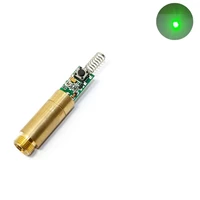 532nm 5mw green dot laser diode module 3v 12mm diameter brass housing apc circuit driver switch on