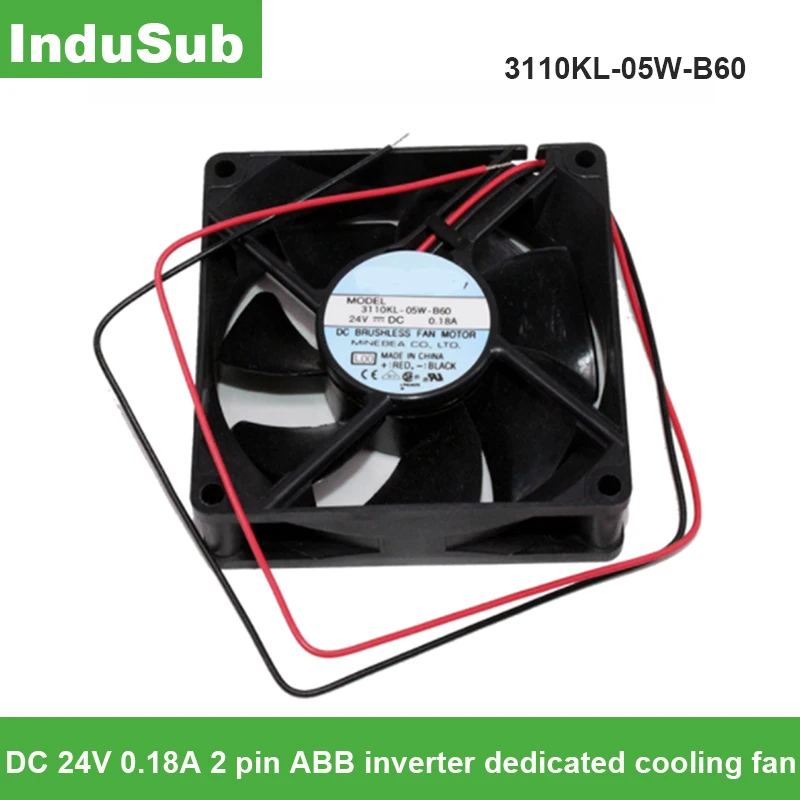 3110KL 05W B60 DC 24V 0.18A 8025 80*80*25 мм 2 pin ABB Инвертер специальный вентилятор