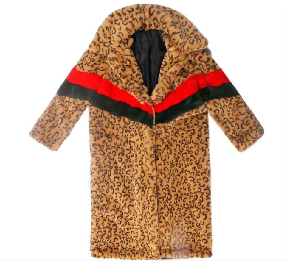 Новинка Женская длинная куртка из искусственного меха на осень и зиму пальто с