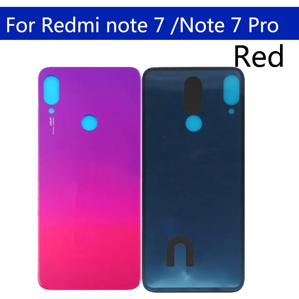 Для Xiaomi Redmi note 7 pro крышка батареи Задняя стеклянная панель Дверь Корпус чехол для