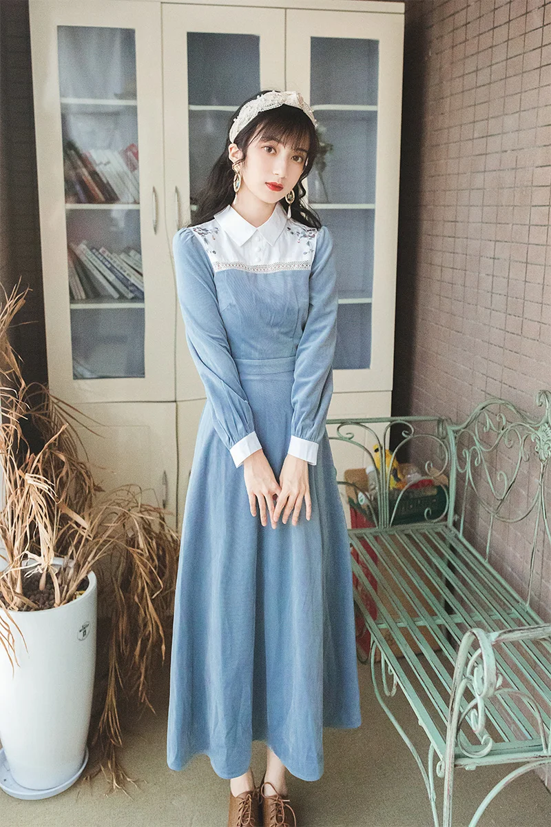 

2019 new fashion women's clothing autumn vintage dress women dress