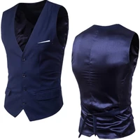 mens navy blue dress suit vest waistcoat 2020 new slim fit v neck tuxedo vest men formal business smart casual gilet homme 6xl