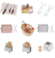 microwave food bread cooking board knife chopping block 1 12 16 scale miniature for doll house pretend play kitchen toy