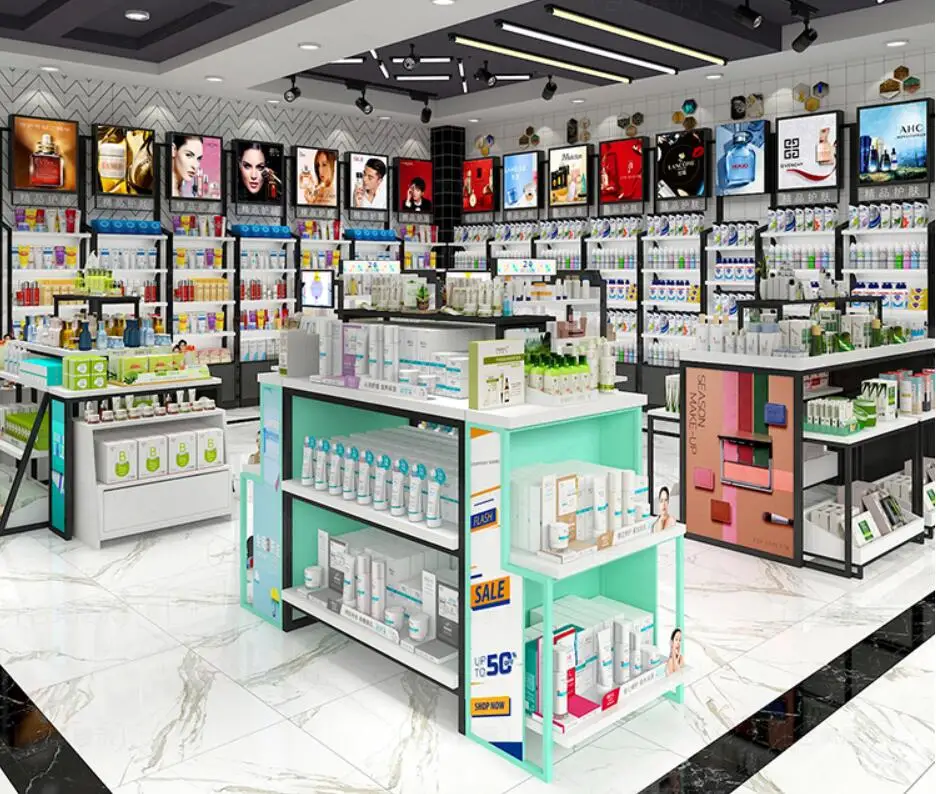 Красота салон для косметики шкаф-витрина магазина специальный уход за кожей