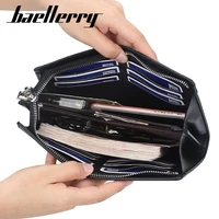 baellerry men clutch high quality large capacity men wallets card holder male purse zipper brand pu leather wallet for men