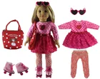 Модный комплект одежды для кукол, наряд для американской куклы 18 дюймов, повседневная одежда, разные стили на выбор X118