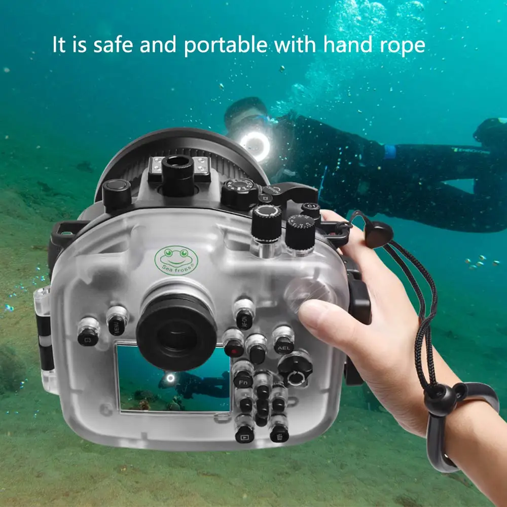 Seafrogs IPX8 40-метровый подводный водонепроницаемый чехол для камеры Sony A9II корпус