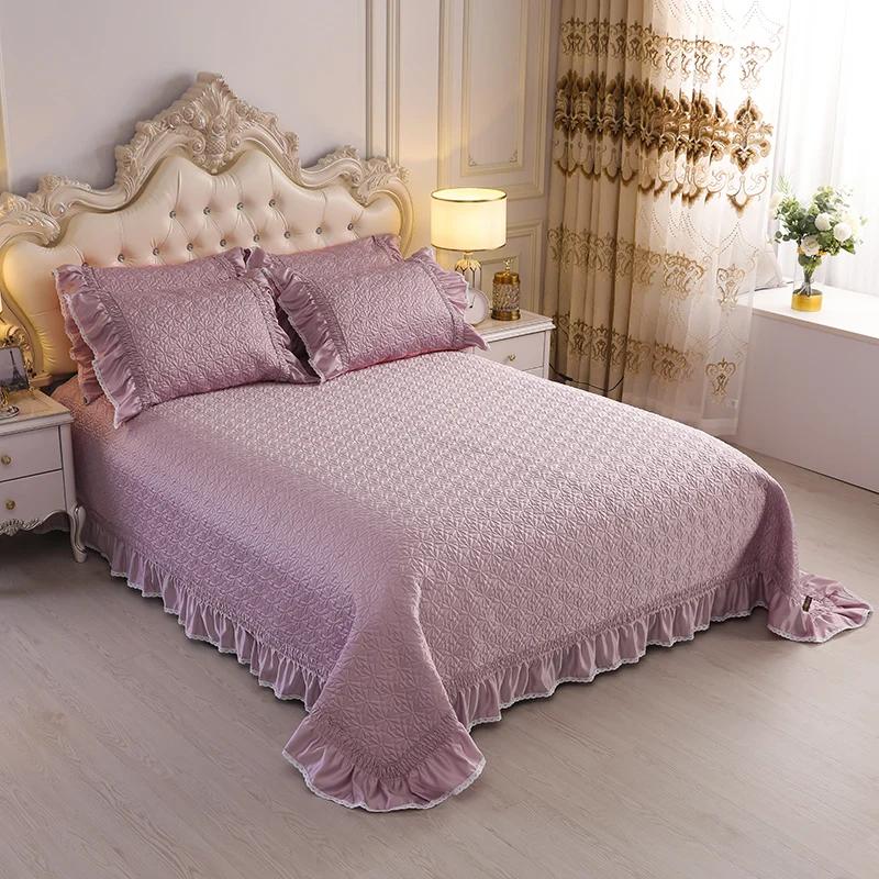 Новинка стеганое покрывало большого размера розового желтого серого синего